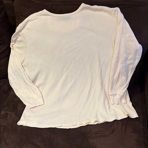 Club Room Cream Long Sleeve Tee